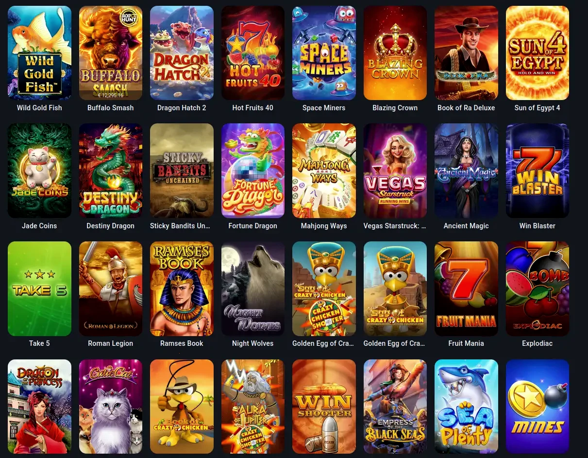 Flappy Casino Spielauswahl